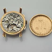 Thumbnail von Solvil Vintage Solvil Chronograph Valjoux 72 Rosegold 18k/750 rare </h1>