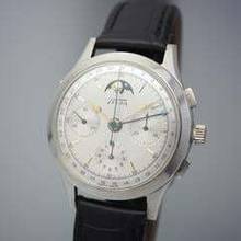 Thumbnail von Telda Chronograph Moonphase Vintage Limited Edition 130 , Silber 925 Venus 187 ULTRA Rare </h1>