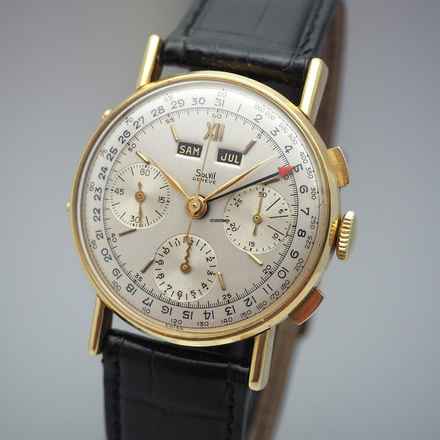  Solvil Chronograph Vintage Valjoux 72C Gold 18k/750 </h1> 