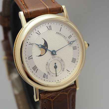  Breguet Klassik Moonphase Gold 18k/750 Box+Papiere+Servie neu  