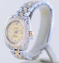 Thumbnail von Tudor Classic Date 28mm Lady Champagner Linen Diamond Dial Bezel Stahl-Gold rar </h1>