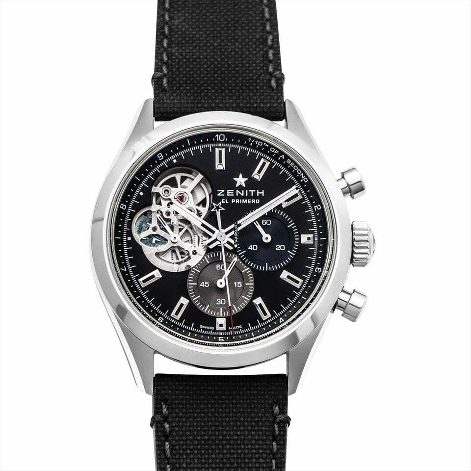  Zenith 03.3300.3604/21.C822 - Chronomaster Automatic Black Dial Stainless Steel Men's Watch </h1> 