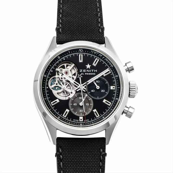  Zenith 03.3300.3604/21.C822 - Chronomaster Automatic Black Dial Stainless Steel Men's Watch </h1> 
