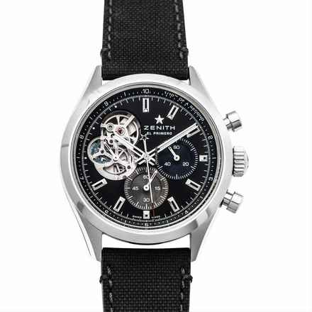  Zenith 03.3300.3604/21.C822 - Chronomaster Automatic Black Dial Stainless Steel Men's Watch </h1> 