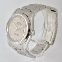 Thumbnail von Rolex Datejust 36 16200 Ivory Roman dial Full Set 1991’s </h1>