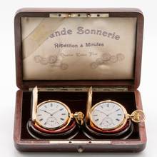 Thumbnail von 2 Grande Sonnerie Minutenrepetition-Taschenuhren Grande Sonnerie