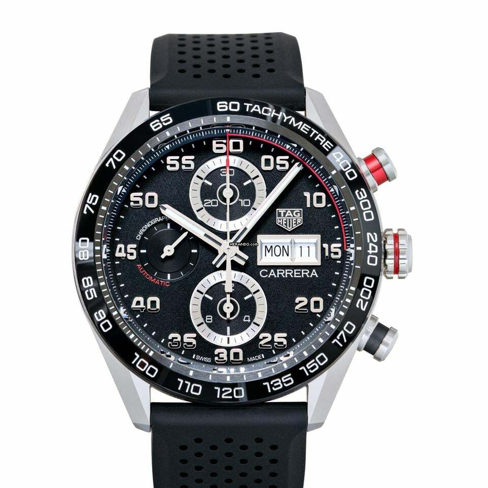 TAG Heuer Carrera CBN2A1AA.FT6228 - Carrera Automatic Black Dial Stainless Steel Men's Watch </h1>