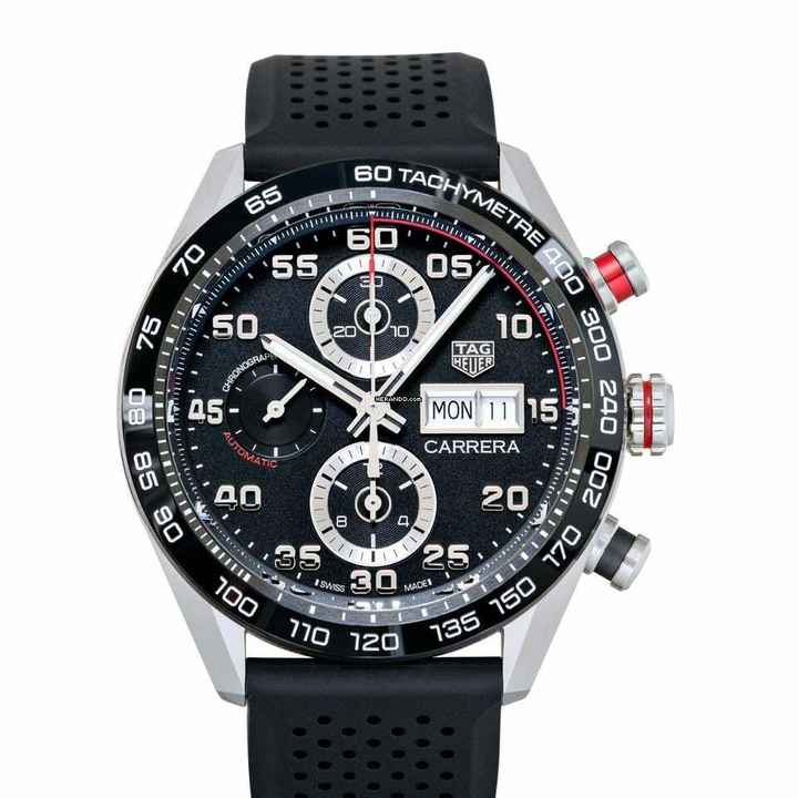  TAG Heuer Carrera CBN2A1AA.FT6228 - Carrera Automatic Black Dial Stainless Steel Men's Watch </h1> 