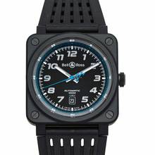Thumbnail von Bell & Ross BR 03-92 Ceramic BR0392-A522-CE/SRB - Alpine Automatic Black Dial Ceramic Men's Watch </h1>