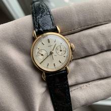 Thumbnail von Jaeger-LeCoultre Chronograph Baby very rare caliber 290 yellow gold 18KT 1937's </h1>