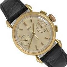 Thumbnail von Jaeger-LeCoultre Chronograph Baby very rare caliber 290 yellow gold 18KT 1937's </h1>