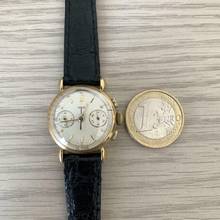 Thumbnail von Jaeger-LeCoultre Chronograph Baby very rare caliber 290 yellow gold 18KT 1937's </h1>