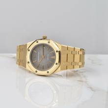 Thumbnail von Audemars Piguet Royal Oak 4100BA midsize 35MM grey purple dial yellow gold 18KT 1978’s </h1>