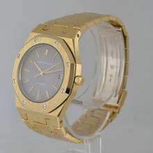 Thumbnail von Audemars Piguet Royal Oak 4100BA midsize 35MM grey purple dial yellow gold 18KT 1978’s </h1>