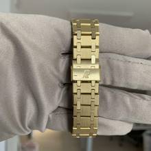 Thumbnail von Audemars Piguet Royal Oak 4100BA midsize 35MM grey purple dial yellow gold 18KT 1978’s </h1>