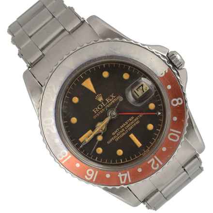  Rolex GMT-Master 1675 Cornino PCG chocolate gilt dial 1960's  