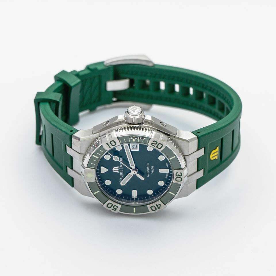 Thumbnail von Maurice Lacroix AIKON AI6057-SSL50-630-5 - Aikon Automatic Green Dial Stainless Steel Men's Watch </h1>