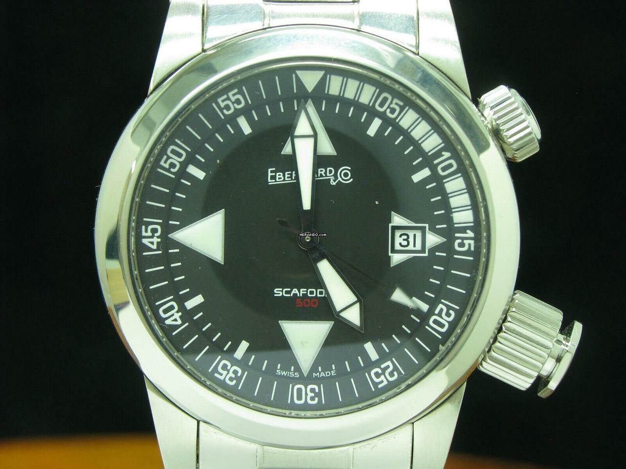 Thumbnail von Eberhard & Co. Scafo Scafodat 500 Edelstahl Automatic Herrenuhr / 41025 / Taucheruhr </h1>