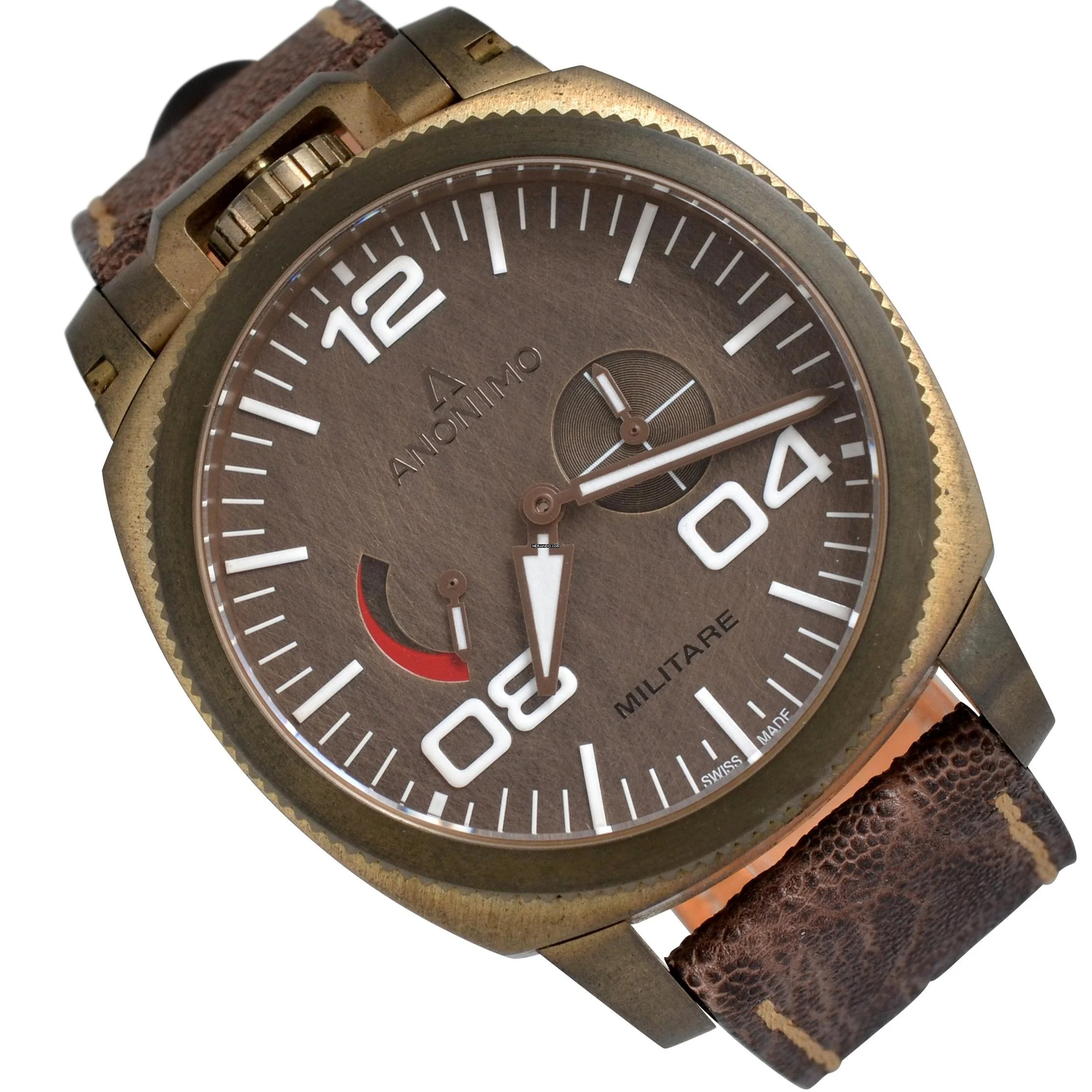 Anonimo Militare Italian Alpine Power Reserve Bronze dial Full Set 2018’s </h1>