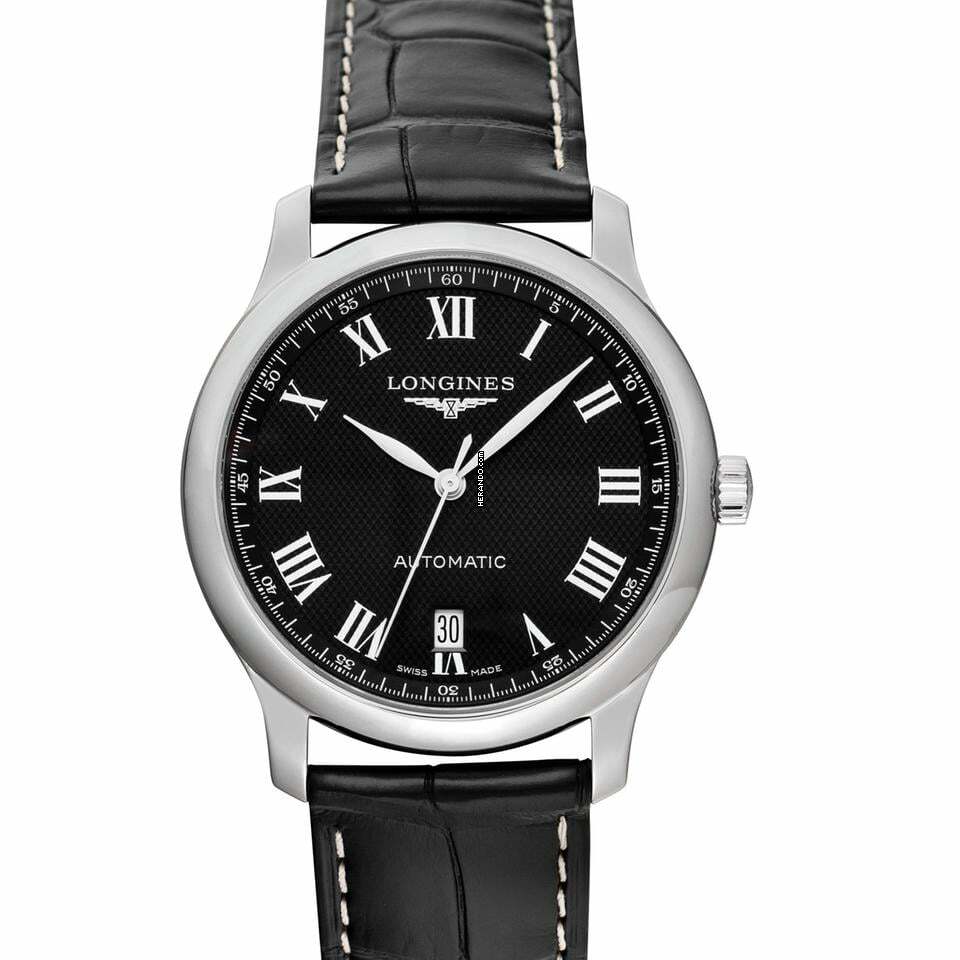 Longines Master Collection L26284517 - The Longines Master Collection Automatic Black Dial Stainless Steel Men's Watc </h1>