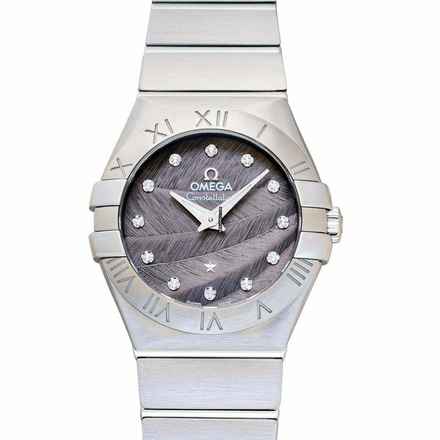  Omega Constellation Quartz 123.10.27.60.56.001 - Constellation Quartz Grey Dial Stainless Steel Ladies Watch </h1> 