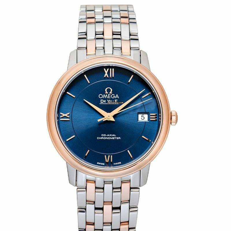 Omega De Ville Prestige 424.20.37.20.03.002 - De Ville Automatic Blue Dial Stainless Steel Ladies Watch </h1>