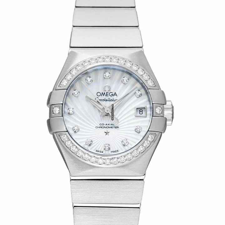  Omega Constellation Ladies 123.15.27.20.55.001 - Constellation Automatic Mother of pearl Dial Stainless Steel Ladies </h1> 