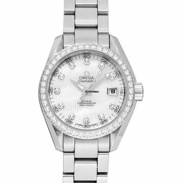  Omega Seamaster Aqua Terra 231.15.30.20.55.001 - Seamaster Automatic Mother of pearl Dial Stainless Steel Ladies Watc </h1> 