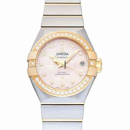  Omega Constellation Ladies 123.25.27.20.57.005 - Constellation Automatic Pink Dial 18kt Yellow Gold Ladies Watch </h1> 
