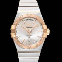 Thumbnail von Omega Constellation Day-Date 123.25.38.22.02.001 - Constellation Automatic Silver Dial 18kt Rose Gold Men's Watch </h1>