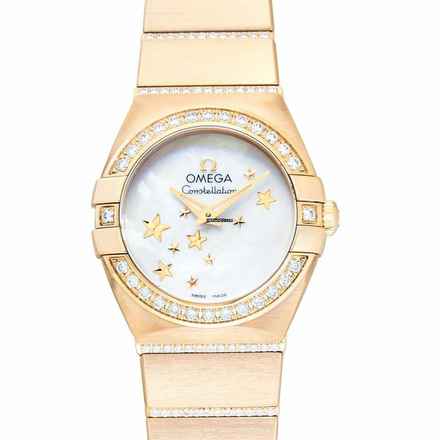  Omega Constellation Quartz 123.55.24.60.05.002 - Constellation Quartz Mother of pearl Dial 18kt Yellow Gold Ladies Wa </h1> 