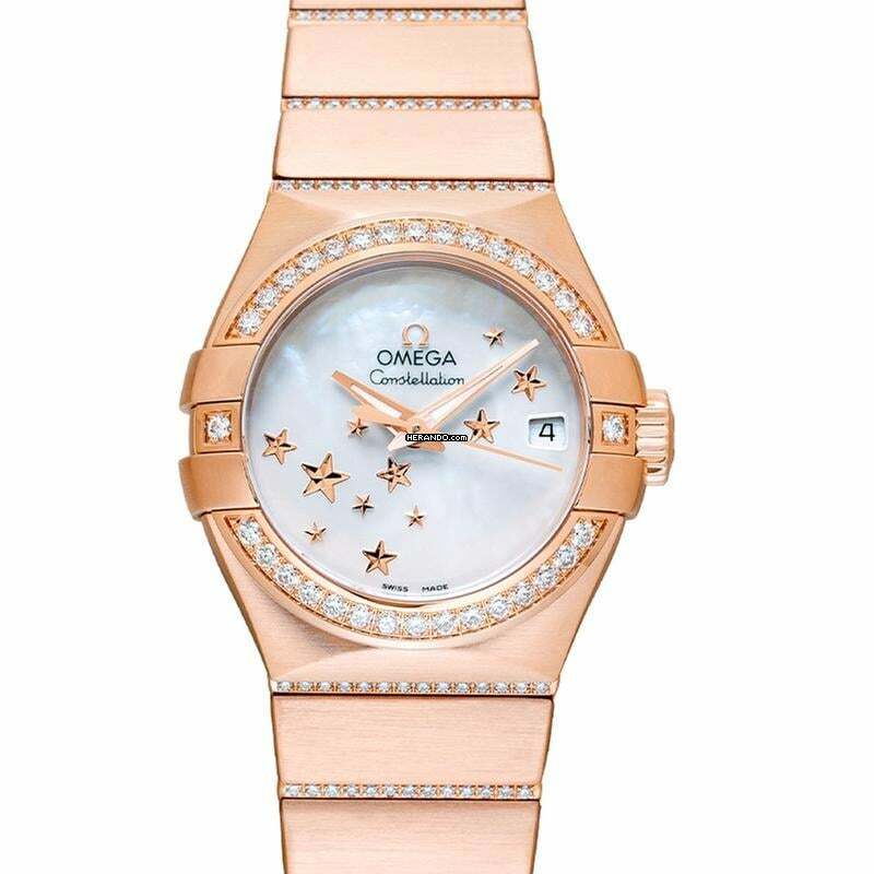 Omega Constellation Ladies 123.55.27.20.05.004 - Constellation Automatic Mother of pearl Dial 18kt Rose Gold Ladies W </h1>
