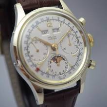 Thumbnail von Doxa Wyler Incaflex Chronograph full Calendar Vollkalender Valjoux 88 ULTRA RARE