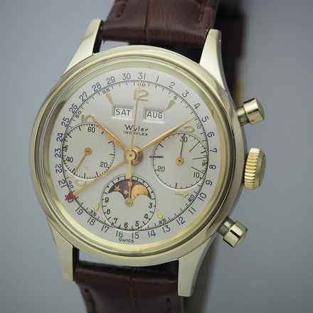  Doxa Wyler Incaflex Chronograph full Calendar Vollkalender Valjoux 88 ULTRA RARE  