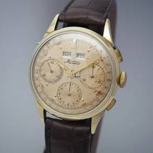 Thumbnail von Minerva Chronograph Vintage Valjoux 72 Gold 18k/750 </h1>