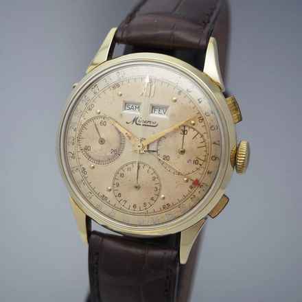  Minerva Chronograph Vintage Valjoux 72 Gold 18k/750 </h1> 