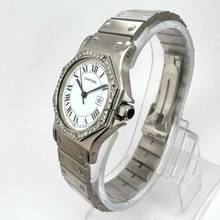 Thumbnail von Cartier Santos OCTAGON Automatic 31mm Steel 0.38TCW DIAMOND Watch </h1>