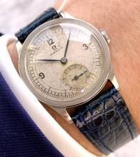 Thumbnail von Omega Classic 32mm Calatrava Art Deco Sector Dial Steel Vintage vintage