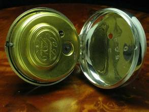 Thumbnail von Graham Silverstone London 925 Silber Open Face Spindeltaschenuhr Mit Schnecke & Kette </h1>