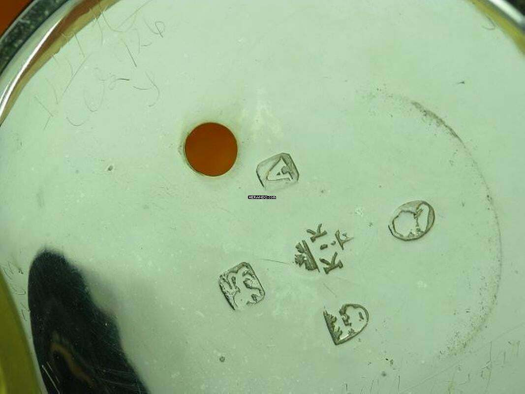 Thumbnail von Graham Silverstone London 925 Silber Open Face Spindeltaschenuhr Mit Schnecke & Kette </h1>