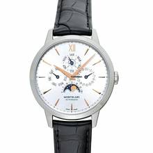 Thumbnail von Montblanc Heritage Spirit 110715 - Meisterstuck Heritage Automatic White Dial Stainless Steel Unisex Watch </h1>