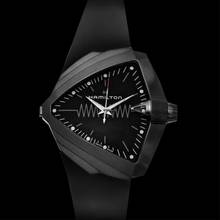 Thumbnail von Hamilton Ventura H24604330 - Ventura Quartz Black Dial Stainless Steel Men's Watch </h1>