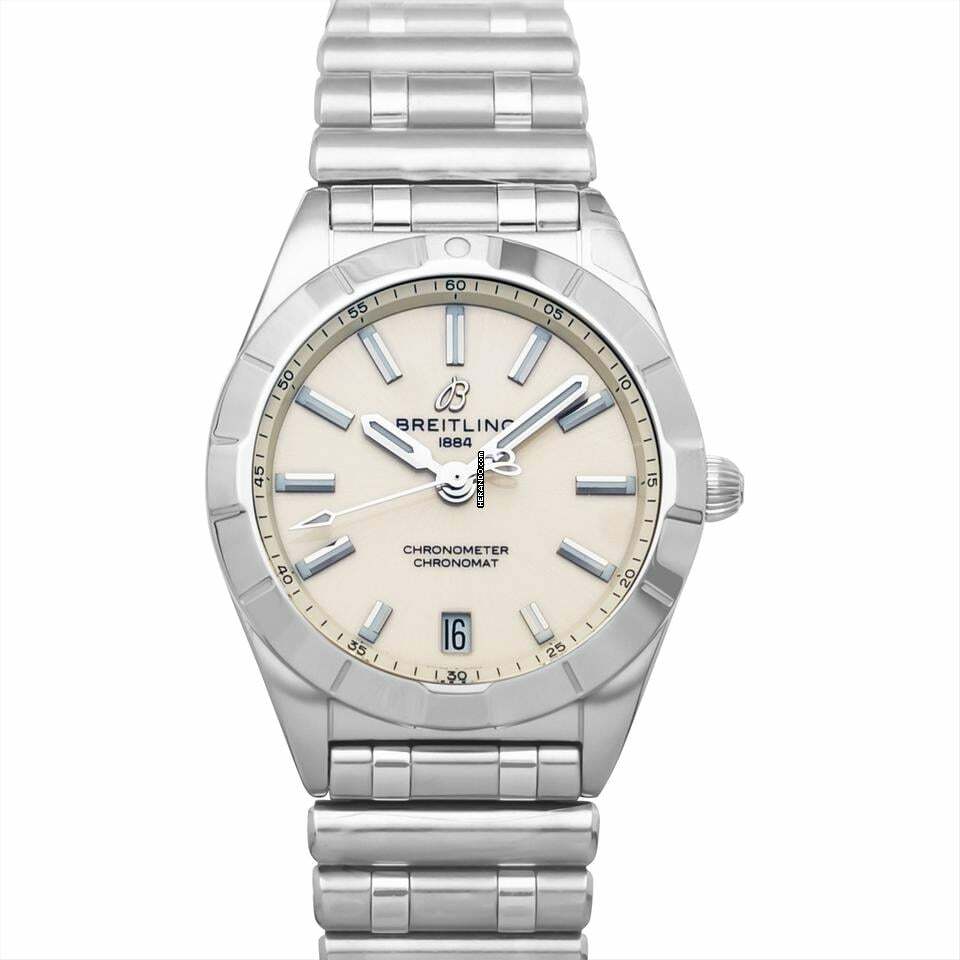  Breitling Chronomat A77310101A2A1 - Chronomat 32 Quartz White Dial Stainless Steel Ladies Watch </h1> 