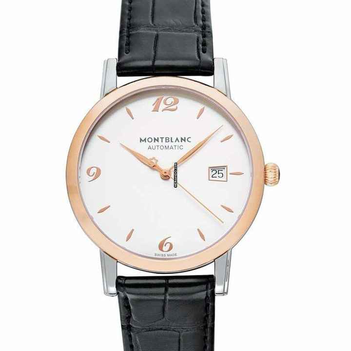  Montblanc Star Classique 112145 - Star Classique Automatic Silver Dial Stainless Steel Men's Watch </h1> 