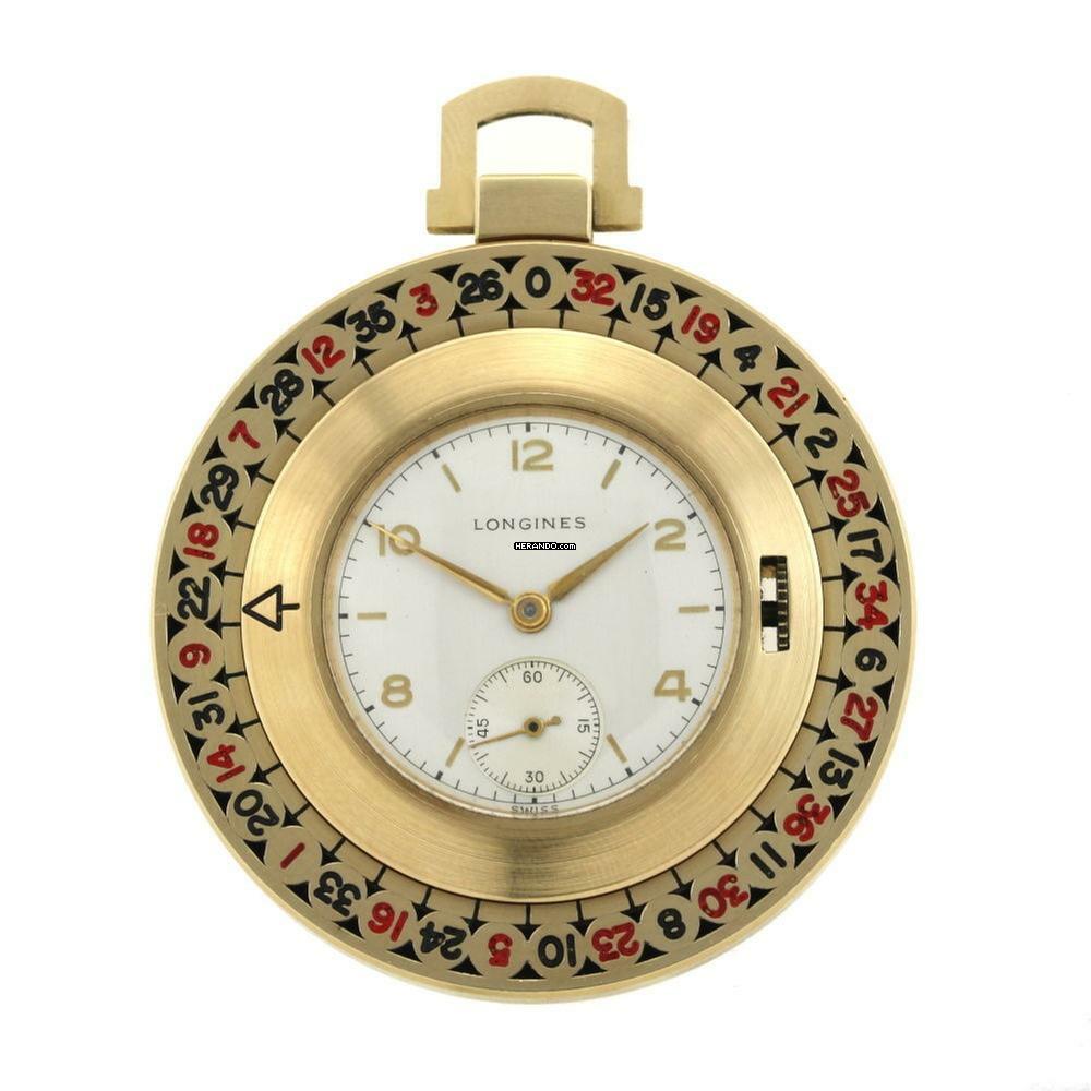  Longines Roulet Pocket Watch solid gold Bj.1940 </h1> 