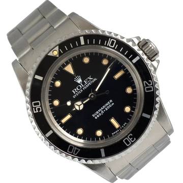  Rolex Submariner (No Date) 5513 No date Tritium dial Full Set 1988’s  