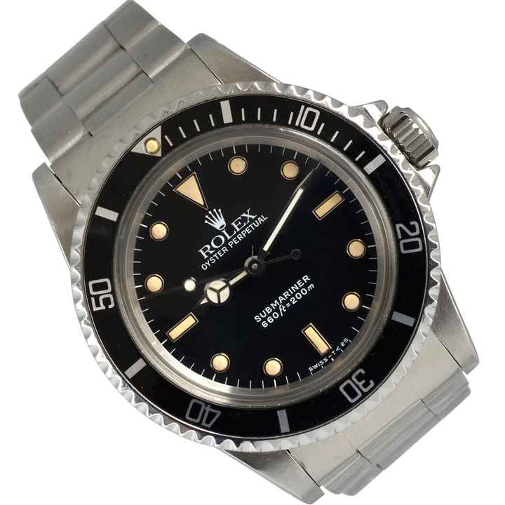  Rolex Submariner (No Date) 5513 No date Tritium dial Full Set 1988’s  