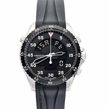  Hamilton Khaki Flight Timer H64554331 - Khaki Aviation Quartz Black Dial Stainless Steel Men's Watch </h1> 