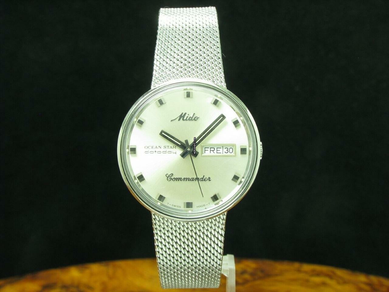  Mido Ocean Star Datoday Edelstahl Automatic Chronometer Herrenuhr / Ref 636-8429 </h1> 