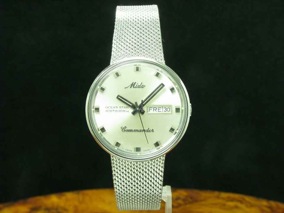  Mido Ocean Star Datoday Edelstahl Automatic Chronometer Herrenuhr / Ref 636-8429 </h1> 